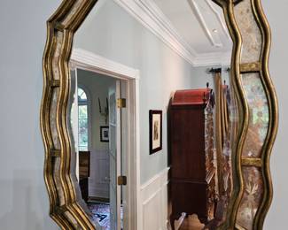 Pair of "Fifi" Etched Mirrors from Horchow (Division of Neiman Marcus)
