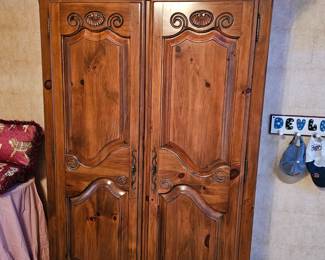 Ethan Allen "Country French" armoire (matching dresser available)