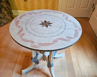 Hand-painted shabby chic occasional table