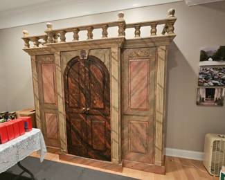 Custom made 4-piece entertainment center