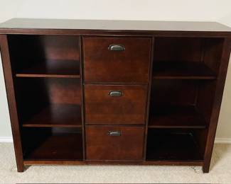 Martin Tribeca Loft Cherry 3 Drawer File/Bookcase