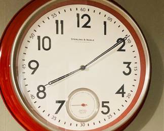 Vintage Sterling & Noble Retro Industrial Dinner Wall, Art Deco Clock