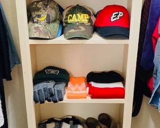 Men's and Ladies Caps, Shoes and Gloves.