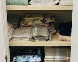 Bed Linens and Bath Towels.