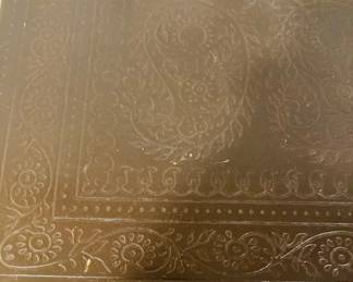 Rustic Metal C-Shaped Metal Side Tables. 2 Available.