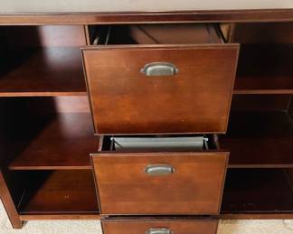 Martin Tribeca Loft Cherry 3 Drawer File/Bookcase
