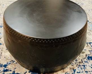 Aluminum Drum Indoor/Outdoor Coffee Table