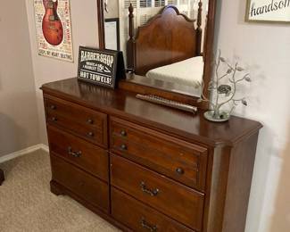 6 Drawer Dresser with Mirror.