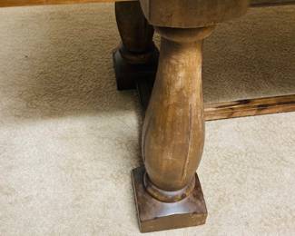 World Market Rustic Java Greyson Fixed Dining Table.