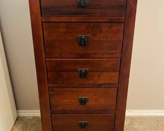 Wood 6 Drawer Tall Lingerie Chest.