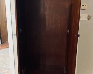 Wood 2 Drawer Wardrobe Armoire. H 78" x W 38" x D 19".