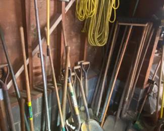 Shoves, rakes, tools