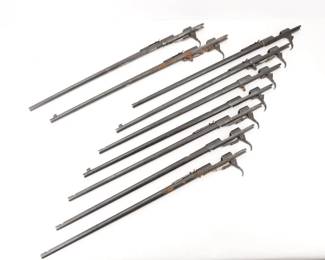 Make: Zbrojovka
Model: 4KM-468 Rec/Bar Combos L0
Caliber: .22 LR
Action: Bolt
Barrel: 18
Bore: Shiny
Lot of 10 Rec/Bar combos with triggers. 