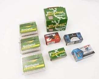 Make: Misc Ammo
Model: Approx 3000 RNDS
Caliber: .22LR
misc .22 LR ammo. Approx. 3000 Rounds.