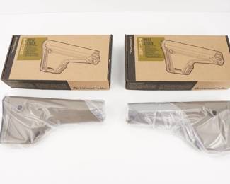 Make: MagPul
Model: MOE MAG404-FDE
Caliber: Set of 2
Condition: New
A drop-in replacement for AR15/M16 A1 and A2 rifle stocks utilizing the standard rifle-length receiver extension (buffer tube). Designed as a basic upgrade, the stock features integral 1.25" sling loop, optional dual-side front and rear QD mounting points, replaceable anti-slip rubberized butt-pad, and internal storage compartment accessible through the rear storage door.New in the Box. 