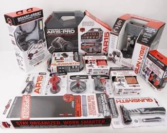 Make: Real Avid
Model: AR Gunsmithing Kit
Caliber: Multi
Condition: New
Hammer, Smart assist surafce mount, smart map xl, smart jaws leather, smart assist c mount, multiple sleeves, magnetic mount, AR15 critical task carry tool, driver master set, AR15-PRO advance master grade capability tool set,Smart assist quick connect system, 3 pack smart dock, master gun vice. 