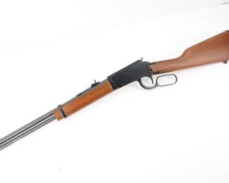 Make: Rossi
Model: Rio Bravo
Caliber: .22 LR
Action: Lever
Barrel: 18
Bore: Bright
Serial # 7CL082687R
Condition: Very Good
The Rossi Rio Bravo is based on the company's popular line of R92 lever-action firearms. The Rio Bravo brings the traditional rifle experience to the rimfire category. The Rio Bravo is well-suited for small-game hunting, adventurous target shooting, around-the-farm pest control, and can be used for youth training. Comes with box, This Rifle is in excellent condition showing normal signs of use and wear.