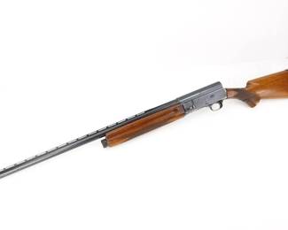 Make: Browning
Model: A5 Magnum
Caliber: 12 GA
Action: Semi
Barrel: 28
Bore: Shiny
Serial # 63V24338
Condition: Very Good
Importer: Browning Arms Company
The Browning A5 is built to be the most reliable, fastest cycling, best performing and softest shooting recoil-operated autoloader on the planet. This A5 Magnum is chambered in 12 GA and features a 28 inch barrel with shiny bore. The firearm is in very good condition, showing normal signs of use and wear. 