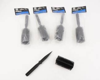 Make: Cold Steel
Model: Honeycomb Lot of 5
Look smart and feel secure anywhere with this personal grooming aid, the Cold Steel Honey Comb. Precision manufactured at great expense, it has the innocuous appearance of a simple hairbrush, but the fully functional brush also acts as a sheath that conceals an effective stiletto! Rather than use metal, the Honey Comb has been injection molded from Zy-Ex a tough, stiff nylon and fiberglass composite. Lot of 5 total. 