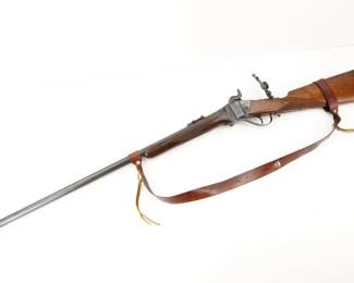 Make: IAB
Model: U.S. Sharps
Caliber: .54 BP
Action: Percussion
Barrel: 28.5"
Bore: Bright
Serial # 23838
Condition: Excellent
Country: Rifle
Italian percussion Sharps rifle made by IBA. The left side of the barrel is marked with the â€œACâ€ date code, two proof marks, and the serial number. The left shoulder of the barrel is marked â€œBLACK POWDER ONLY CAL. 54â€