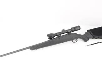 Make: Ruger
Model: American
Caliber: .308 Win
Action: Bolt
Barrel: 22
Bore: Bright
Serial # 690-18595
Condition: Very Good
The Ruger American .308 Win. Bolt-Action Rifle features the Power Bedding integral bedding block system which positively locates the receiver and free-floats the barrel and a Marksman Adjustable trigger with 3 - 5 lb. pull weight. The rifle is designed with a 3-lug 70° bolt and a drilled and tapped receiver for mounting the included scope bases. This Rifle was manufactured in 2012 and comes paired with a Bushnell Scope. This Rifle is in Very Good condition showing normal signs of use and wear. 