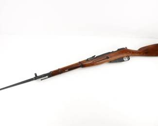Make: PW ARMS
Model: M44
Caliber: .762X54R
Action: Bolt
Barrel: 20.5
Condition: Very good
The M44 Mosin is a Russian-manufactured rifle that was developed in response to increased urban combat. It's essentially an M38 with a modified forearm and a permanently mounted bayonet that folds to the right when not in use. The M44 was an improvement on the Model 91/30, especially for urban warfare, but few were used in combat on the Eastern Front. This Rifle is stamped v 1945 AA4407 soviet hammer triangle y and o with circle.Contains none matching numbers. This Rifle remains in Good condition showing normal signs of use, wear and aging. 