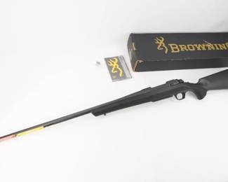 Make: Browning
Model: AB3
Caliber: .300 Win Mag
Action: Bolt
Barrel: 27
Bore: Bright
Serial # JP02533YY358
Condition: Very Good
Importer: Browning Arms Company
The AB3 series Rifles are more than the sum of its parts. It has proven Browning accuracy, proven Browning design, classic Browning looks, and a level of performance you are accustomed to. This rifle has the look that endures the test of time. A beautifully blued receiver and barrel the look is pure Browning. Going beyond good looks is the proven feature set including a detachable box magazine, 60° bolt throw, bolt unlock button, 27 “free-floating barrel, and much more. This Rifle is sold with factory box and paperwork and remains in Very Good condition showing normal signs of use and wear. 