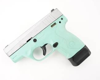 Make: Beretta
Model: BU9 Nano
Caliber: 9 Para
Action: Semi
Barrel: 3
Bore: Shiny
Serial # NU158809
Condition: Good
The Beretta BU 9 Nano is a semi-automatic, striker fired, micro compact pistol line that was manufactured by Beretta USA in the United States at its Gallatin, Tennessee facility. Until 2016, it was manufactured at Beretta USA's main headquarters in Accokeek, Maryland. This pistol is chambered in 9mm and sold with one magazine. The pistol is in good condition, showing obvious signs of use and wear. 