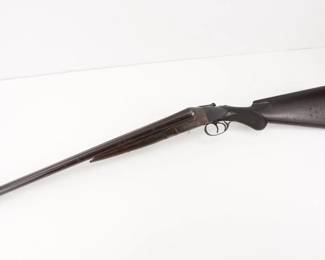 Make: Ithaca
Model: Hammerless Coach Gun
Caliber: 12 GA
Action: Break
Barrel: 20.5
Bore: Shiny
Serial # 37532
Condition: Needs Repair/Fair
Ithaca Hammerless Coach Gun chambered in 12 GA and features a 20.5” barrels. serial number 37532. This shotgun appears to be missing some screws but is mechanically fine. Shows signs of use and wear.