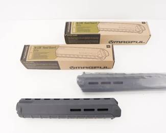Make: MagPul
Model: Hand Guard MOE MAG427-G
Caliber: Set of 2
Condition: New
These Hand Guards were Designed with versatility in mind, M-LOK slots at the two, six, and ten o'clock positions allow the attachment of optional 1913 Picatinny rail sections and other M-LOK accessories for the direct mounting of tactical lights, slings, grips, etc. New in the Box.