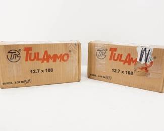 Make: Range
Model: 120 Rounds American Snipe
Caliber: 12.7x108
Condition: New
12 boxes of (10) Rounds of 12.7x108 680 GR FMJ ammo.