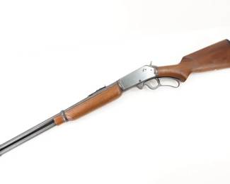 Make: Marlin
Model: 336 R.C.
Caliber: 30-30
Action: Lever
Barrel: 20
Bore: Bright
Serial # F2059
Condition: Excellent
Country: Rifle
Marlin collectors will not want to miss this early production â€œWaffle Topâ€ Marlin 3360 RC. Dated to 1949 by the serial number F2059, this lever action rifle features a 20 inch barrel and has â€˜waffleâ€ wavy-line matting on the top of the receiv