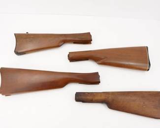 Make: MIsc Wooden
Model: Butt Stocks
Condition: Very Good
Lot of 4 wooden stocks. one appears to be marlin. 