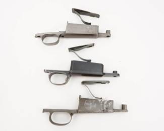 Make: Misc Vintage
Model: Trigger Guards W/ Interna
Caliber: Misc
Condition: Very Good
3 Total with internal mag plate and spring. 