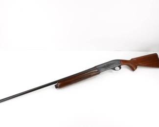 Make: Remington
Model: 1100LW
Caliber: 20 GA
Action: Semi
Barrel: 28
Bore: Shiny
Serial # L639640K
Condition: Very Good
The Remington Model 1100 LW gas-operated, five-shot autoloader first introduced in January of 1963 as a shotgun designed "to make any shooter a better shot." Handsome styling included scrollwork on both the receiver and bolt, generous, fleur-de-lis checkering on the stock and forend, a white diamond inlay in the pistol grip cap, and white-line spacers separating the stock from the pistol grip cap and buttplate. The wood was given a durable new finish, similar to that used on bowling pins, that was weatherproof, oil-proof, and chip and scratch resistant. The shotgun is chambered in 20 ga and features a 28” barrel with shiny bore. The shotgun is in good condition, showing obvious signs of use and wear.