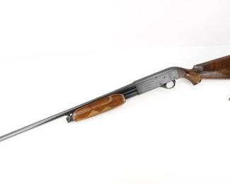 Make: Pietro Beretta
Model: Silver Pigeon
Caliber: 12 GA
Action: Pump
Barrel: 26
Bore: Shiny
Serial # 18325
Condition: Damaged Buttstock
Pietro Beretta Silver Pigeon 12Ga Pump Shotgun with checkered walnut semi-pistol grip stock, with carved ebony end cap, chromium molybdenum alloy steel 26"" barrel. mech Very good damge to booty