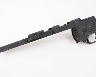 Make: LMT Defense
Model: M-203 Grenade launcher
Caliber: 40mm
Action: Single
Serial # LM506108
Condition: New
LMT 40mm M203. Designed to be mounted to any standard 1913 Picatinny rails. Does not include barrel or sight. Includes three recoil lugs and three locking lugs to hold to rail. Built from 7075 T6 aluminum forging for durability. Type 1 receiver, not classified as a Destructive Device until a barrel is mounted. Must have ATF approval as a Destructive Device to mount a barrel. This Receiver is New. 