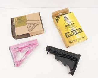 Make: Set of 2 utg pro
Model: Magpul AR Stocks
Lot of 2 Adjustable magoul AR stocks. 