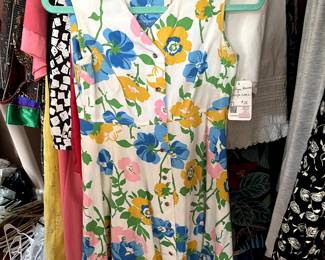 1950s Floral Day Dress