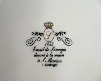 Limoges plate  I. Godinger
