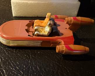 Vintage Star Wars  Luke Skywalker Die cast Landspeeder  
