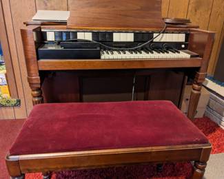 1958 Electric Hammond Chord Organ. Still works, music included.