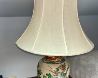 BETTY WHITE: ASIAN CLOISONNE ENAMEL TABLE LAMP
