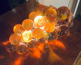 Swag Lucite MCM Lamp.  Love.