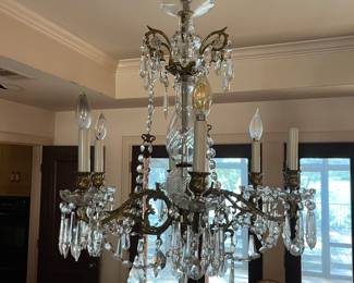 Antique Crystal Chandelier