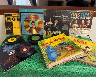 Many 33 and 78 RPM records