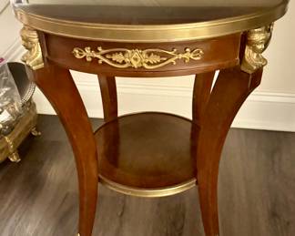 Bronze Mounted Mahogany Accent Table