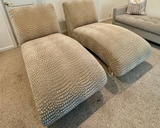 Pair of Christopher Guy Chaise Lounge Chairs