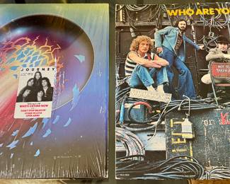 Original Journey 'Escape' Album and Original The Who 'Who Are You' Album