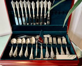 Wallace 'Grand Baroque' Sterling Flatware Service for 10 incl. Serving Pcs